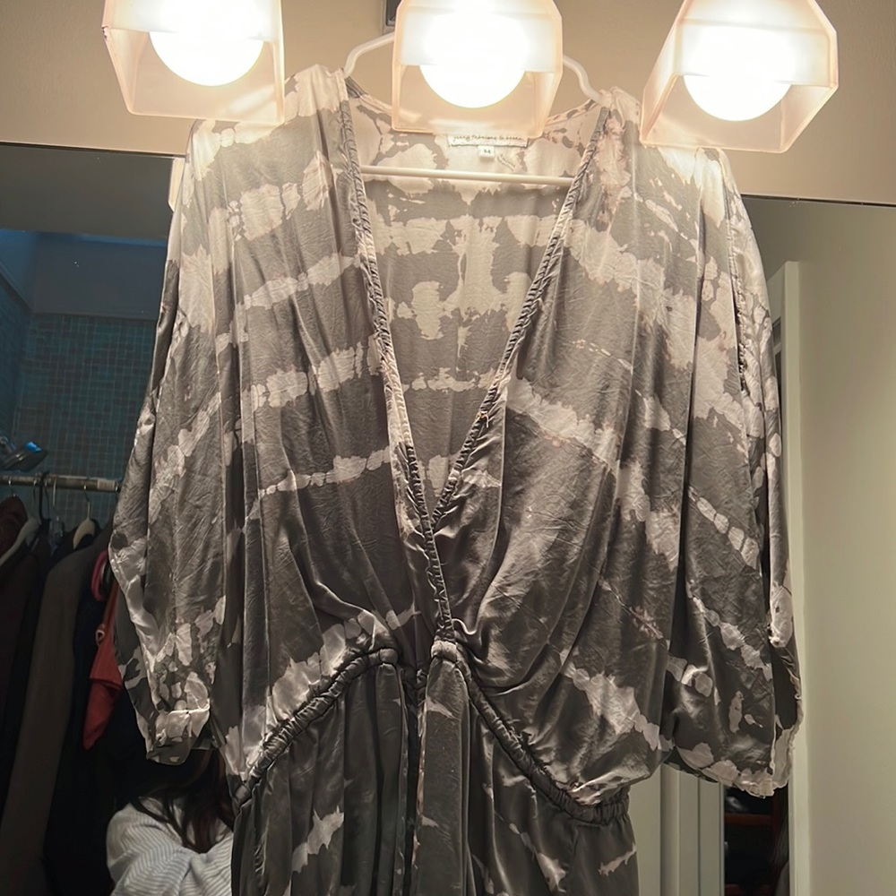 Young, Fabulous and Broke tie dye romper